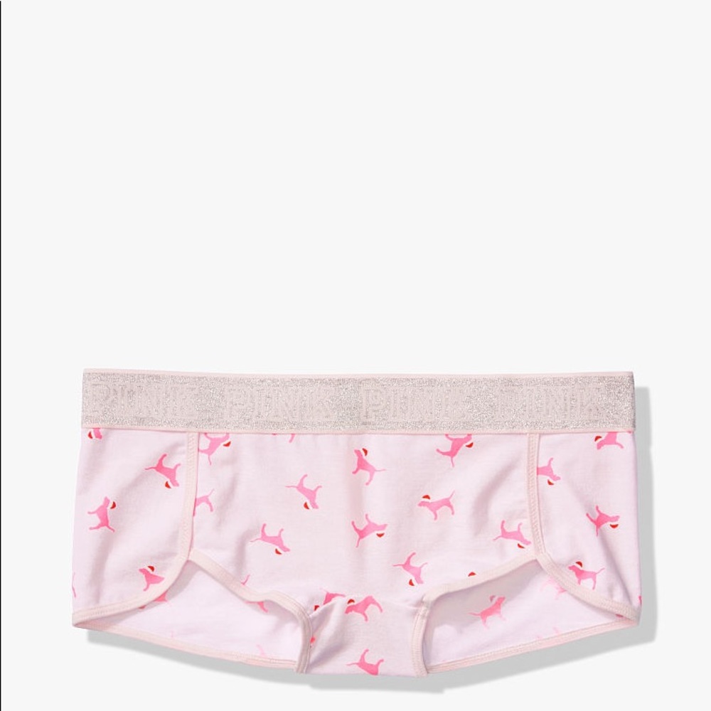 Vs pink dog logo boy short